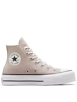 Converse Chuck Taylor All Star Lift Canvas Hi - Grey, Size 3, Women