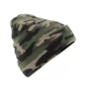 Beechfield Unisex Adults Camo Cuffed Beanie (One Size) (Jungle Camo)