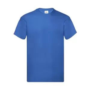 Fruit Of The Loom Mens Original Short Sleeve T-Shirt (L) (Royal)