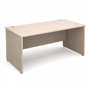 Maestro 25 PL Straight Desk 1600mm x 800mm - Maple Panel Leg Design