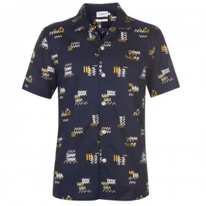 Farah Vintage Farah Short Sleeve Berman Shirt - 412 NAVY