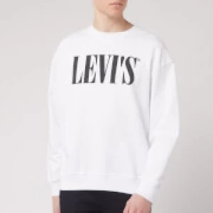 Levis Mens Relaxed Graphic Sweatshirt - White - M