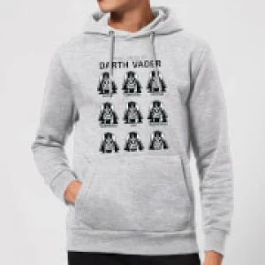 Star Wars Many Faces Of Darth Vader Pullover Hoodie - Grey - XXL