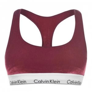 Calvin Klein Velvet Rib Bralette - RaspberryJam2XV