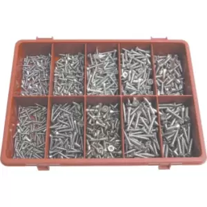 Pozi Countersunk Self Tapping Screw Kit A2 AVG-900PC