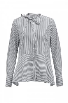 French Connection Summer Stripe Mix Shirt Grey