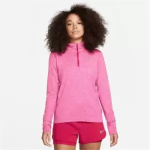 Nike Dri Fit Element Half Zip Top Ladies - Pink