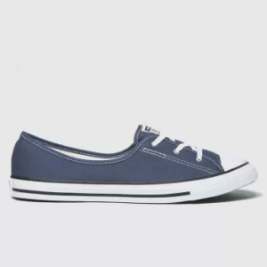 Converse Navy Ctas Ballet Lace Slip Trainers