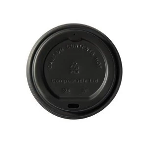 Kraft Hot Cup 12oz PLA Plastic Lids Pack of 50