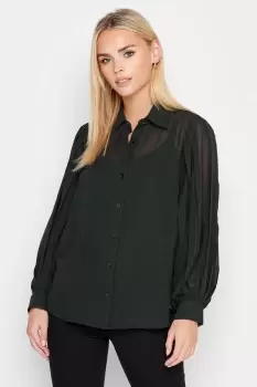 Petite Pleat Sleeve Shirt