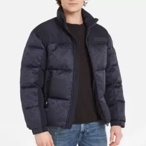 Tommy Hilfiger Mens New York Monogram Puffer Jacket - Desert Sky Monogram - M