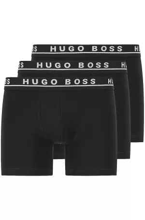 Hugo Boss 3 Pack Core Boxer Trunks Black Size M Men