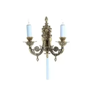 Impex Chelsea Polished Brass Candle Wall Lamp