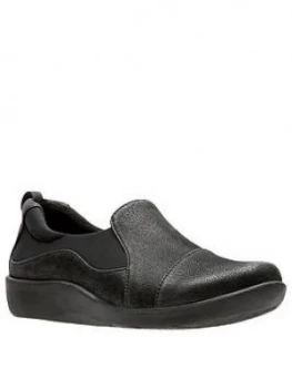 Clarks Sillian Paz Slip On Shoes - Black