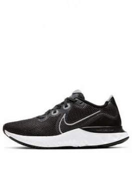 Nike Renew Run - Black/Silver/White, Black/Silver/White, Size 7, Women