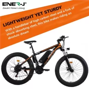 Ener-J 26" Steel frame Fat tyre Speed with Samsung Battery and Shimano gear