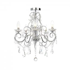 Spa 5-Light Ceiling Light Fixture - Chrome