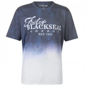 Firetrap Blackseal XL Floral T Shirt - Navy