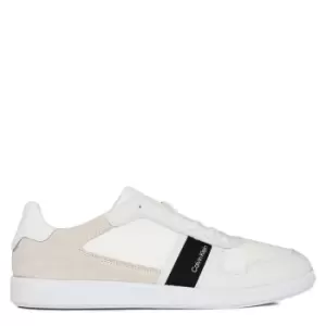 Calvin Klein Lace Up Mix Trainers - White