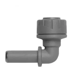 PolyPlumb PB1010 10mm Spigot Elbow 90 Degree - Grey 10 Pack - Polypipe