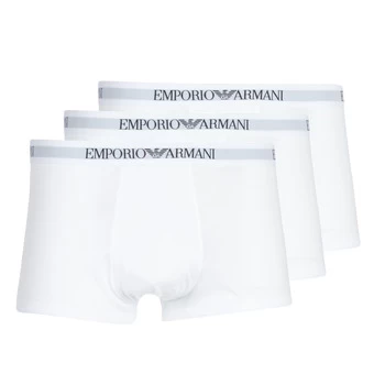 Emporio Armani 3 Pack Cotton Trunks White Size XL Men