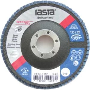 5552.80RA 115X22MM Fibre Back Flap Disc