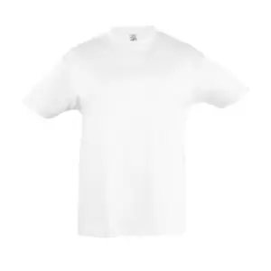 SOLS Kids Regent Short Sleeve T-Shirt (12yrs) (White)