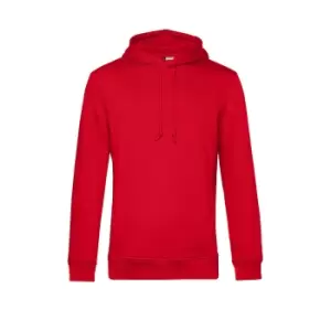 B&C Mens Organic Hoodie (L) (Red)