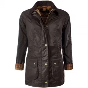 Barbour Womens Beadnell Wax Jacket Rustic 12