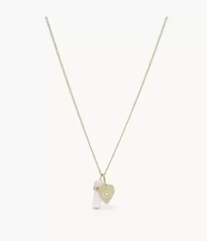 Fossil Women Power Of Crystals Rose Quartz Pendant Necklace