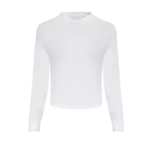 Awdis Womens/Ladies Cross Back Cool Long-Sleeved T-Shirt (L) (Arctic White)