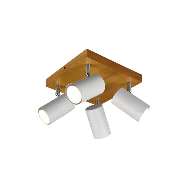 Marley II Modern 4 Light Ceiling Spotlight Clusters White Matt