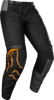 Fox 180 Skew Motocross Pants, black-orange, Size 34, black-orange, Size 34