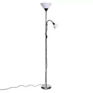 Mozz Black Chrome Floor Lamp