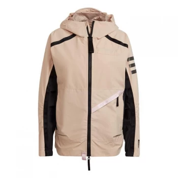 adidas Terrex Utilitas Rain Jacket Womens - Halo Blush / Black