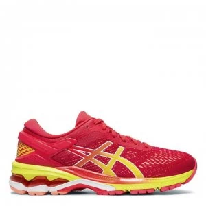 Asics Gel Kayano 26 Ladies Running Shoes - Pink/Yellow