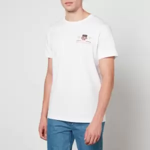 GANT Archive Embroidered Logo Cotton-Jersey T-Shirt - XL