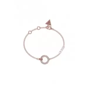 Circle Lights Pave Circle Rose Gold Bracelet UBB03162RGL