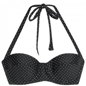 Jack Wills Helton Bikini Top - Black/White