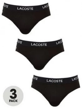 Lacoste Lacoste Three Pack Brief, Black, Size S, Men