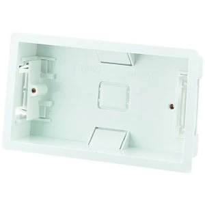 Wickes 2 Gang Dry Lining Box - White