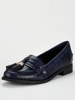 Wallis Tassel Loafers - Navy, Size 6, Women