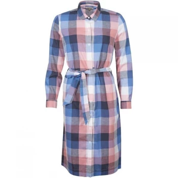 Barbour Tern Check Dress - oyster PI36