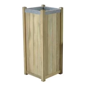 Forest Garden Slender Wooden Rectangular Planter 40Cm