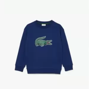 Lacoste Big Logo Crew Sweatshirt - Blue