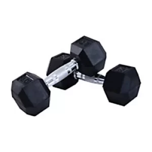 Homcom Hex Dumbbell Rubber Weights Set 1000 kg