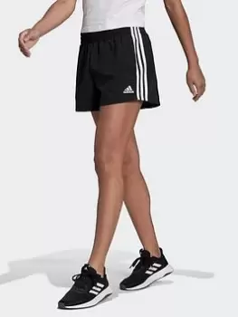 adidas Essentials 3-stripes Woven Shorts (loose Fit), Black/White, Size 2Xs, Women