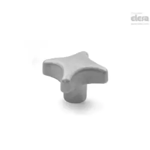 ELESA Star knob-DIN 6335-NI-50-M10-E