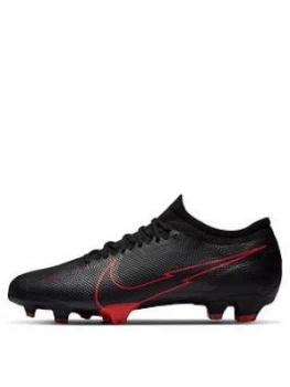 Nike Mens Mercurial Vapor 12 Pro Firm Ground Football Boot, Black/Grey, Size 6, Men