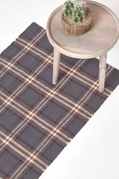 Hamilton Handwoven Tartan Cotton Hall Runner, 66 x 200 cm